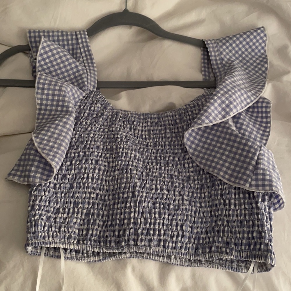 Super Down Gingham Top - image 3